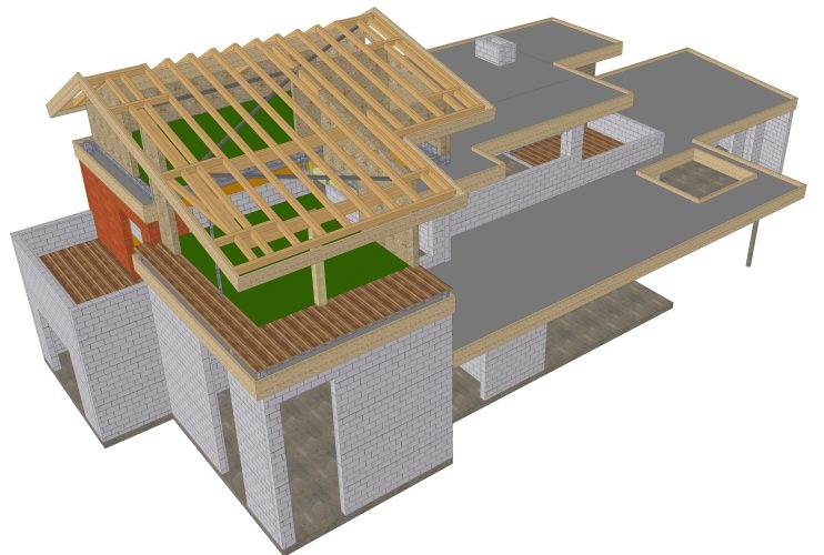 Extension et surélévation d'une habitation